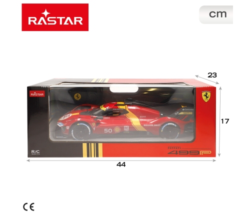 Радиоуправляемая машина  FERRARI 499P 1:14 6 напр., на батарейках, 6+ CB41288