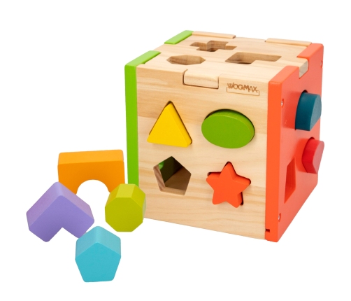 Figūru šķirotājs (sorteris) no koka 12 men + CB42139