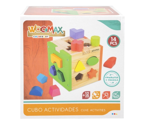 Figūru šķirotājs (sorteris) no koka 12 men + CB42139