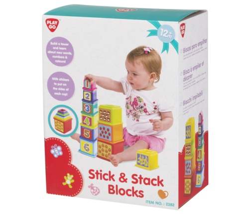 Пирамида из кубиком с цифрами и фруктами 10 элементов с 12 мес CB44285