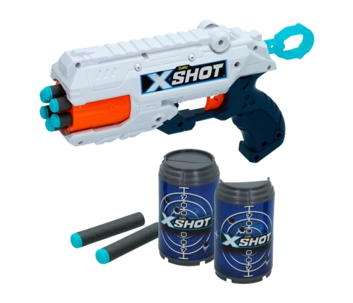 Pistole ar porol. šautriņām līdz 27 m X-Shot Reflex-6 ZURU 8 g+ CB44768