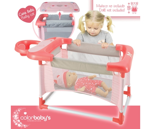 Кроватка для кукол 32 cm 3in1 CB46533