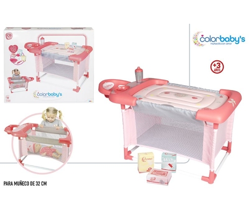 Кроватка для кукол 32 cm 3in1 CB46533