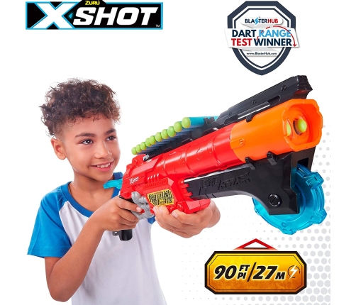 Пистолет с 24 порол. пулями, 6 яиц X-Shot Dino Attack ZURU CB46560