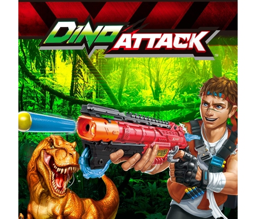 Пистолет с 24 порол. пулями, 6 яиц X-Shot Dino Attack ZURU CB46560