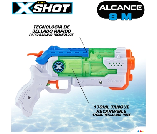 Водный пистолет комплект 2 шт.  X-Shot Micro Fast-Fill 27 cm 5+ CB46673