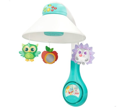 Karuselis muzikālais uz baterijām ar nākts lampiņu bērnu gultiņai no 0 men CB46702