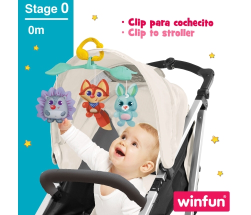 Muzikālais karuselis gultiņai 3in1 CB46704