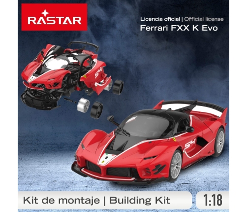 Radiovadāmā mašīna Konstruktors FERRARI FXX red 1:18
