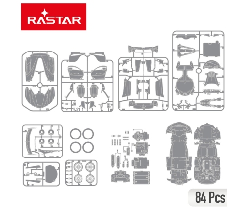 Radiovadāmā mašīna Konstruktors FERRARI FXX red 1:18