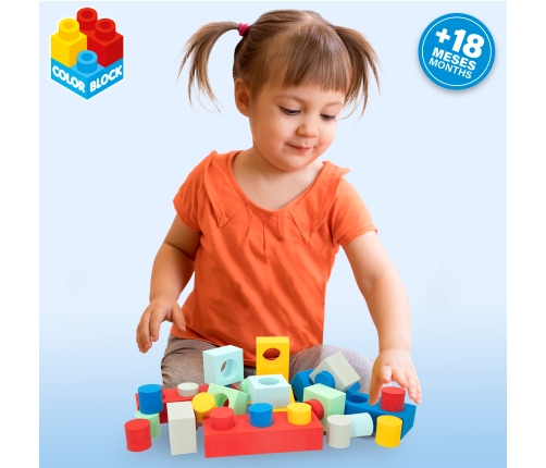 Конструктор из поролоновых элементов 32 эл. 18 м+ CB47201