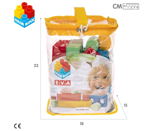 Конструктор из поролоновых элементов 32 эл. 18 м+ CB47201