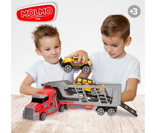 Авто трейлер с машинами, инерция 47 cm CB47277