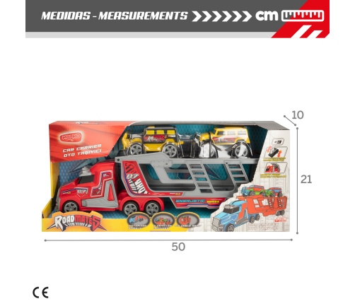 Авто трейлер с машинами, инерция 47 cm CB47277