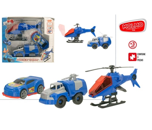 Полицейской машина, автоцистерна, вертолет CB47281