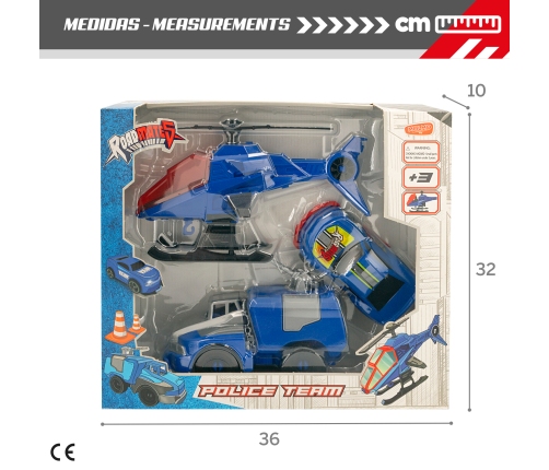 Полицейской машина, автоцистерна, вертолет CB47281