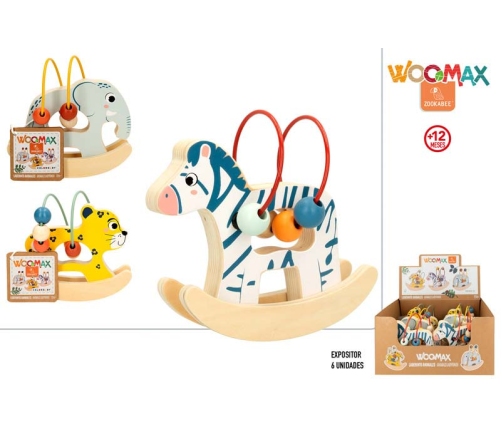 Koka krāsains labirints ar pērlītēm Dzīvnieki CB47580