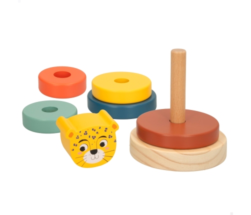 Деревянная пирамида с фигурами 12m+ CB47583