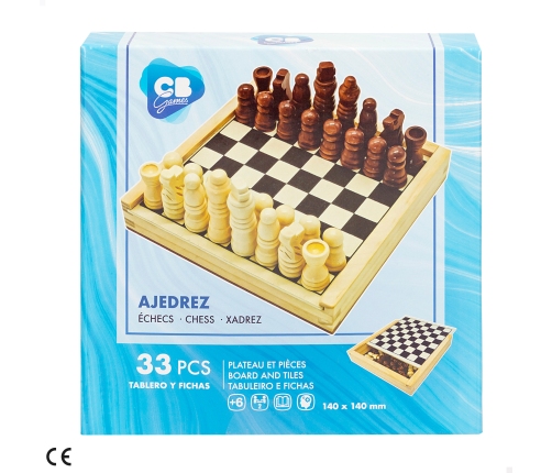 Настольная игра Шахматы (деревянные)  15x15 cm CB47590