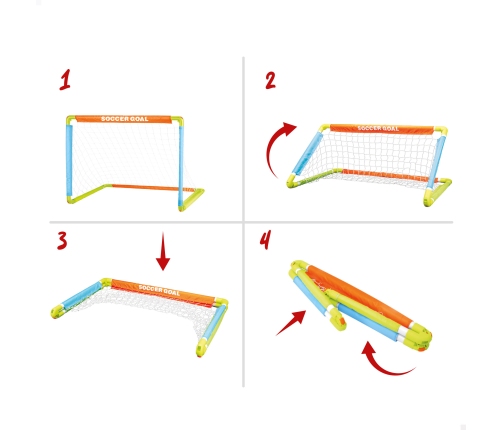 Складные футбольные ворота 100x60x60 см CB Sport 3+ CB47692