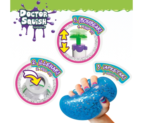 Antistresa bumbas Slime veido&scaron;anas komplekts Doctor Squish 8+ CB48086