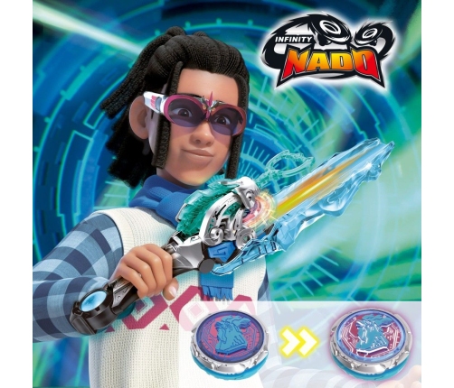 Spēle ar uzvelkamo vilciņu Infinity NADO uzlabotā pakotne ar Gold Warrior Phoenix Kids 5+ CB48089