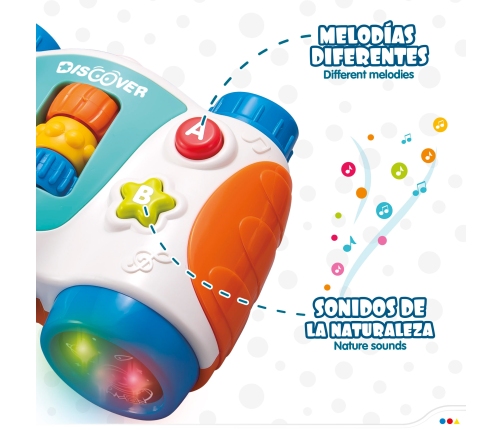 Бинокль со светом и звуком