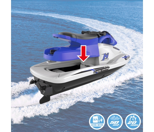 Радиоуправляемый водный мотоцикл (USB) разные 22 cm 1:47  4+ CB49987