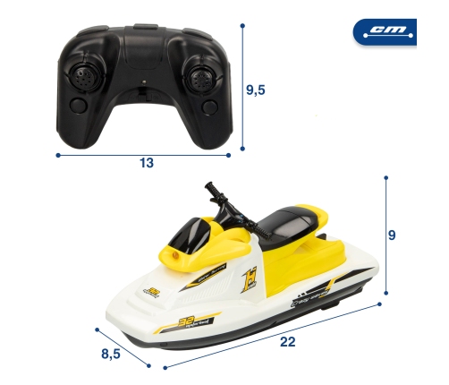 Радиоуправляемый водный мотоцикл (USB) разные 22 cm 1:47  4+ CB49987