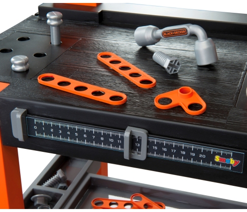 Darba galds Smoby BLACK+DECKER ar 79 aksesuāriem 103 cm 360700
