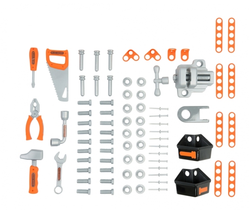 Darba galds Smoby BLACK+DECKER ar 79 aksesuāriem 103 cm 360700