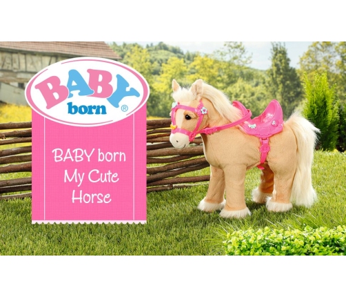 Baby born Кукольная лошадка со звуком и функцией ходьбы 831168