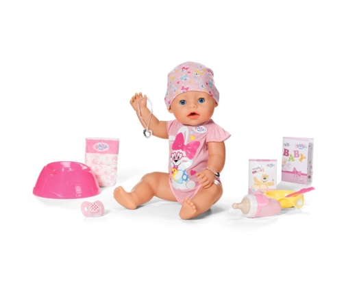 Baby Born Emma Doll, 43 cm (dzer, mazgājas, raud un izmanto podiņu) 834800