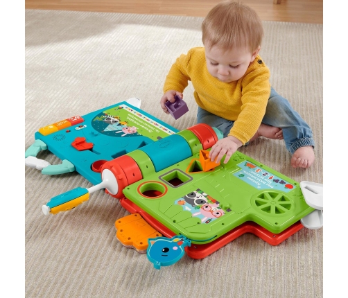 Liela izglītojoša grāmata 2in1 RU Fisher price Sit-to-Stand Giant Activity Book HCL02