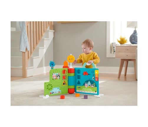 Liela izglītojoša grāmata 2in1 RU Fisher price Sit-to-Stand Giant Activity Book HCL02