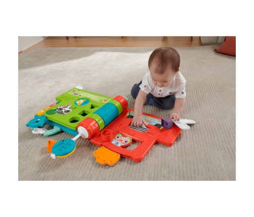 Liela izglītojoša grāmata 2in1 RU Fisher price Sit-to-Stand Giant Activity Book HCL02