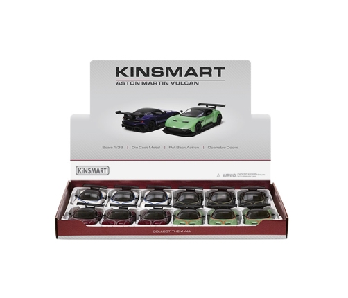 Металлическая моделька машинка Aston Martin Vulcan (Livery Edition) 1:38 KT5407F