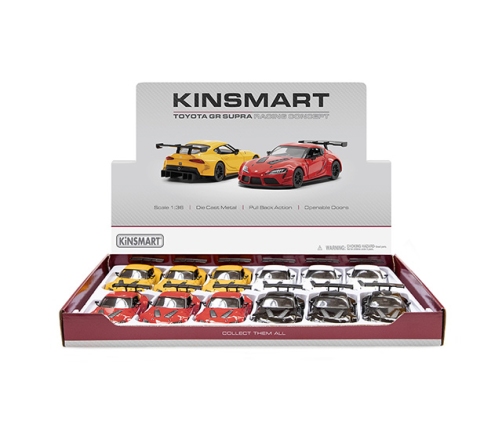 Metāla auto modelis Toyota GR Supra Racing Concept 1:36 KT5421