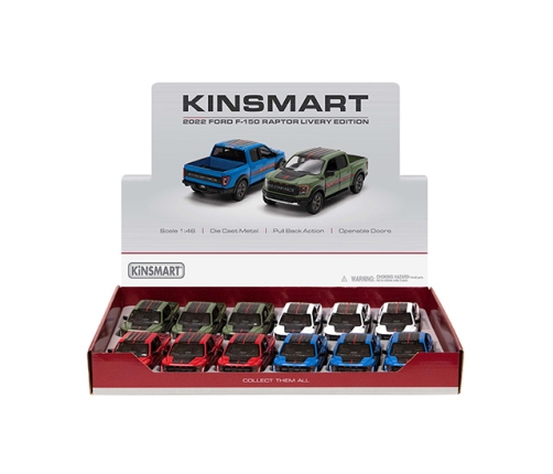 Металлическая авто моделька 2022 Ford F-150 Raptor Livery Edition 1:46 KT5436F