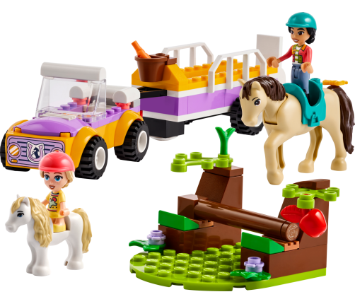 Lego Friends конструктор Трейлер с лошадьми и пони 105  шт. 4+ 42634