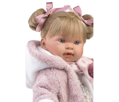 Кукла Александра 42 см, плачет, говорит, с соской, мягкое тело Испания LL42280