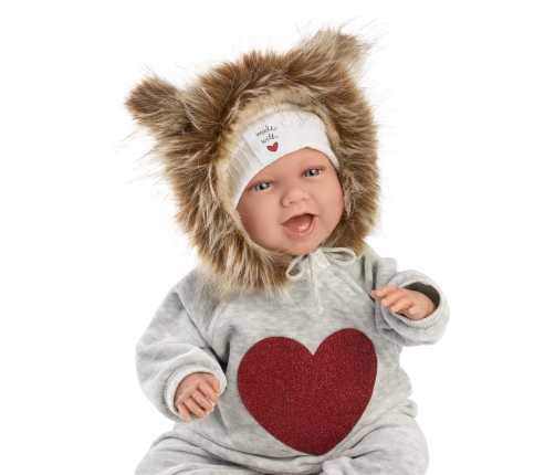 Lelle zīdainis puika Mimi 42 cm (raud, runā, ar mānekli, mīkstais ķermenis, lokas rokas un kājas) Spānija LL74046