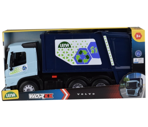 Мусоровоз WORXX Volvo 54 cm в коробке Lena Чехия L04624