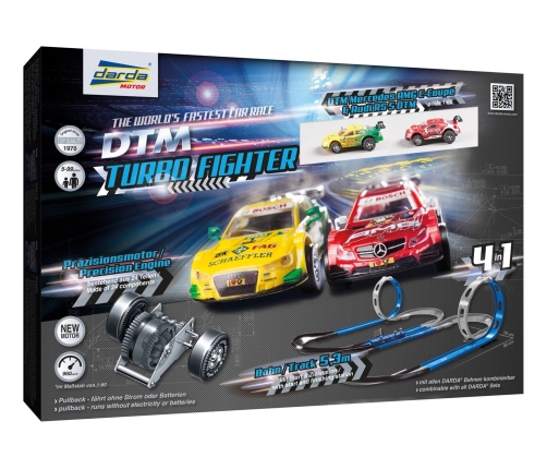 Автотрасса Turbo Fighter 6.80 мт + 2 машины Mercedes и Audi DARDA L50244