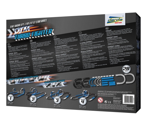 Автотрасса Turbo Fighter 6.80 мт + 2 машины Mercedes и Audi DARDA L50244