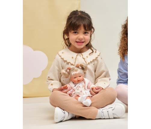 Lelle Roberta 33 cm, raud, runā, ar mānekli, mīkstais ķermenis Spānija LL33150