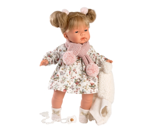 Кукла Джоэль 38 см, плачет, говорит, с соской, мягкое тело Испания LL38352