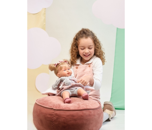 Lelle Aleksandra 42 cm, raud, runā, ar mānekli, mīkstais ķermenis Spānija LL42284