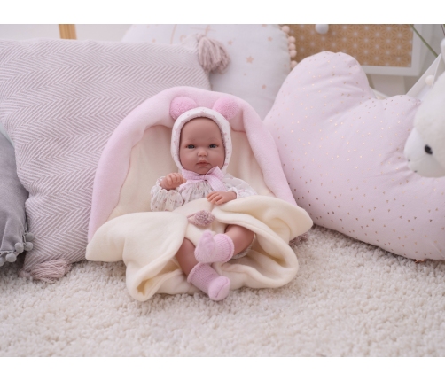 Кукла малышка Бимба 35 см на одеялке, c соской (виниловое тело) Испания LL63594