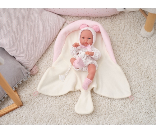 Кукла малышка Бимба 35 см на одеялке, c соской (виниловое тело) Испания LL63594